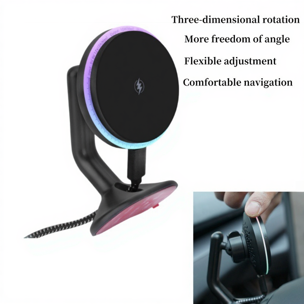 Magnetic Wireless Car Charger Holder for Tesla Model 3/Y