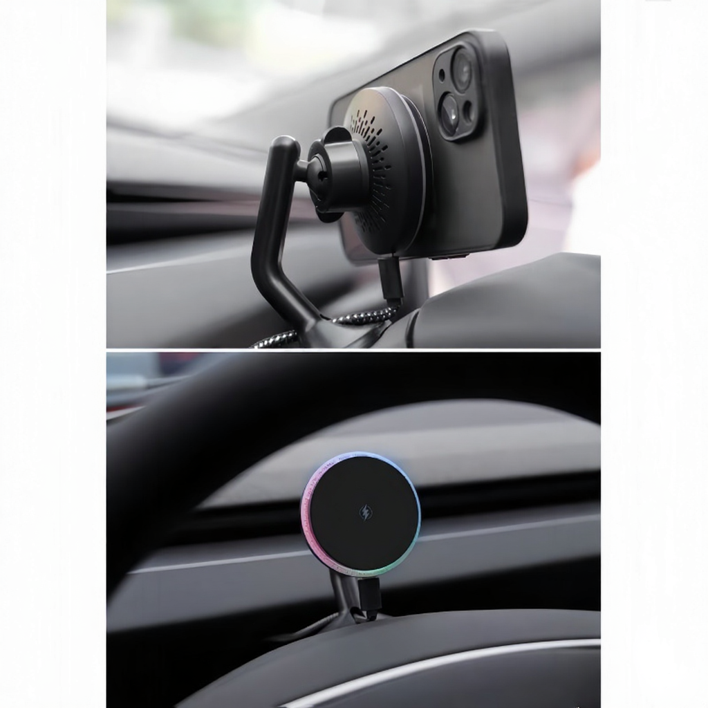 Magnetic Wireless Car Charger Holder for Tesla Model 3/Y