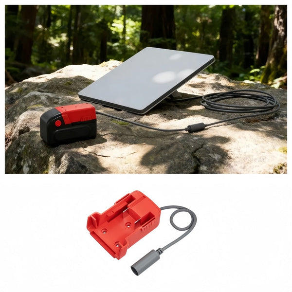 Milwaukee M18 18V Battery to DC Power Adapter Compatible with Starlink Mini