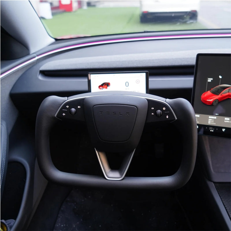 Tesla Model 3 Highland Yoke Plaid Steering Wheel Secondary image