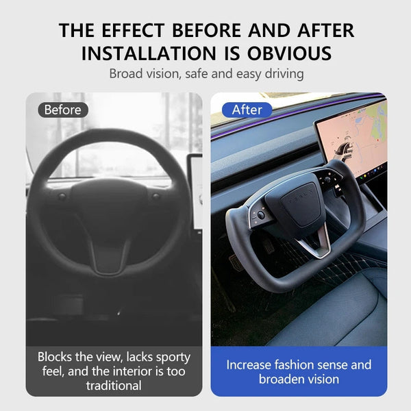 Tesla Model 3 Highland Yoke Plaid Steering Wheel