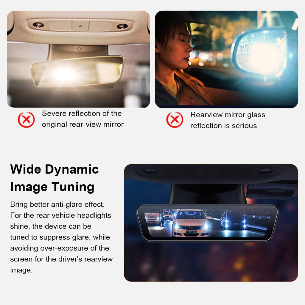 Model 3/Y 8.2” Live Streaming Rear View Mirror with Chassis Camera