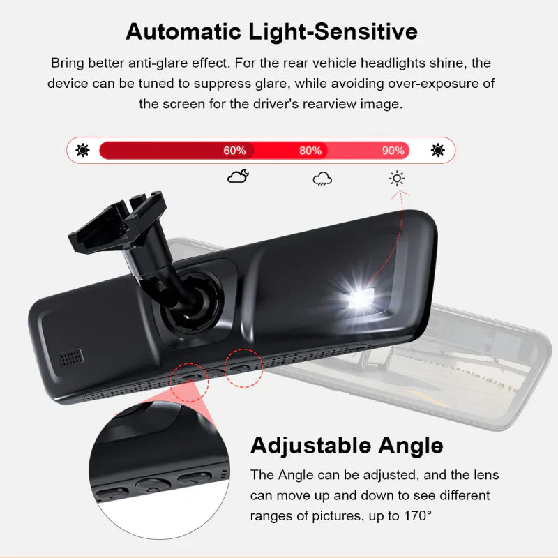 Model 3/Y 8.2” Live Streaming Rear View Mirror with Chassis Camera