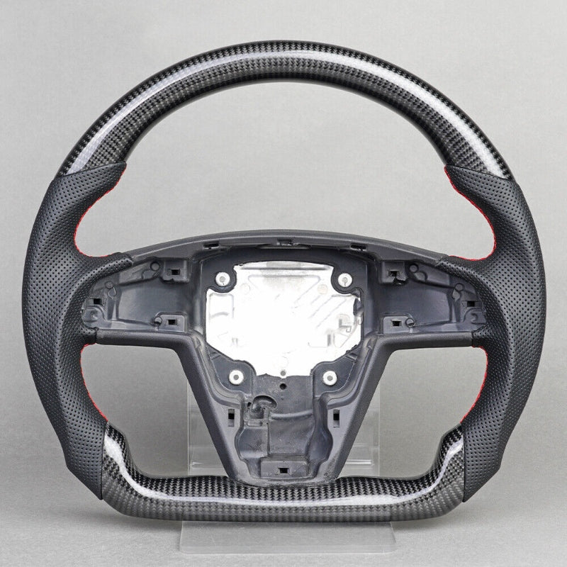 Model S LED Sport Carbon Fiber Steering Wheel 2021+ Secondary image