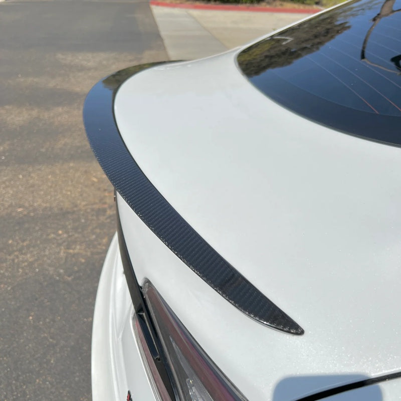 Tesla Model S Real Carbon Fiber Trunk Spoiler （2021-2023）