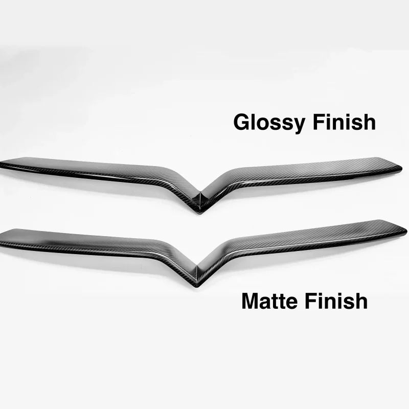 Model S Front End Inlay - Real Molded Carbon Fiber（2015-2024）