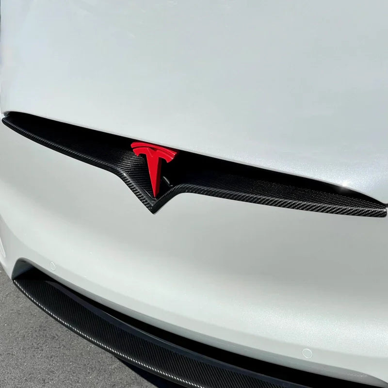 Model S Front End Inlay - Real Molded Carbon Fiber（2015-2024） Secondary image