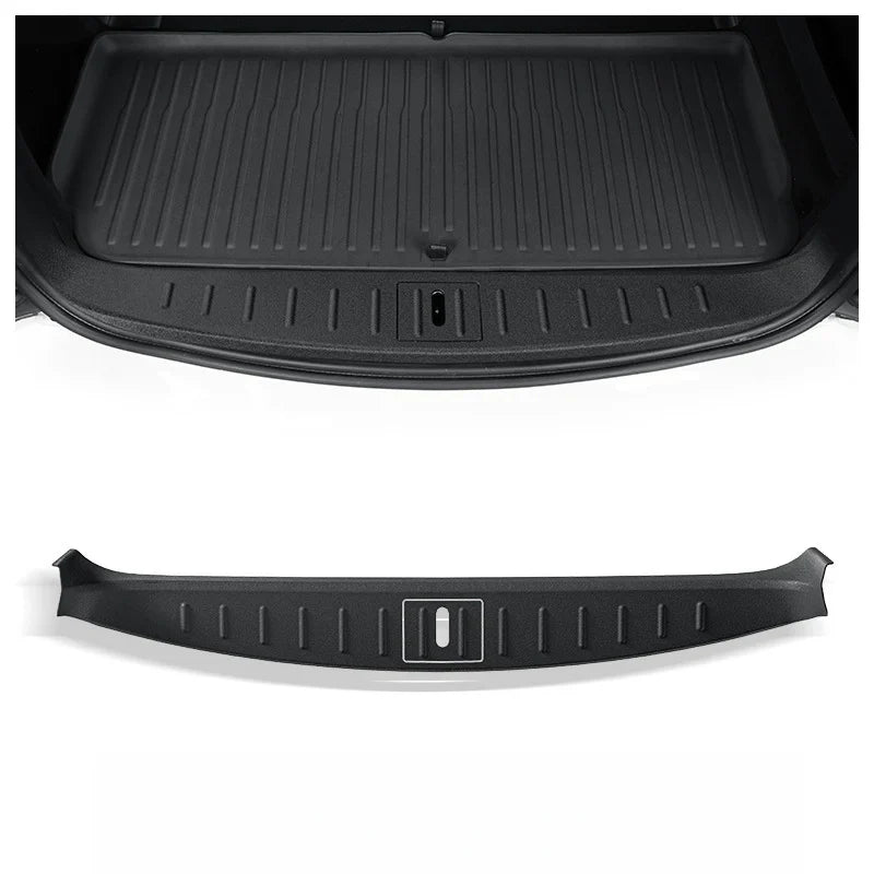 TPE Rear Trunk Door Sill Protector for Tesla Model X / S 2023-2025