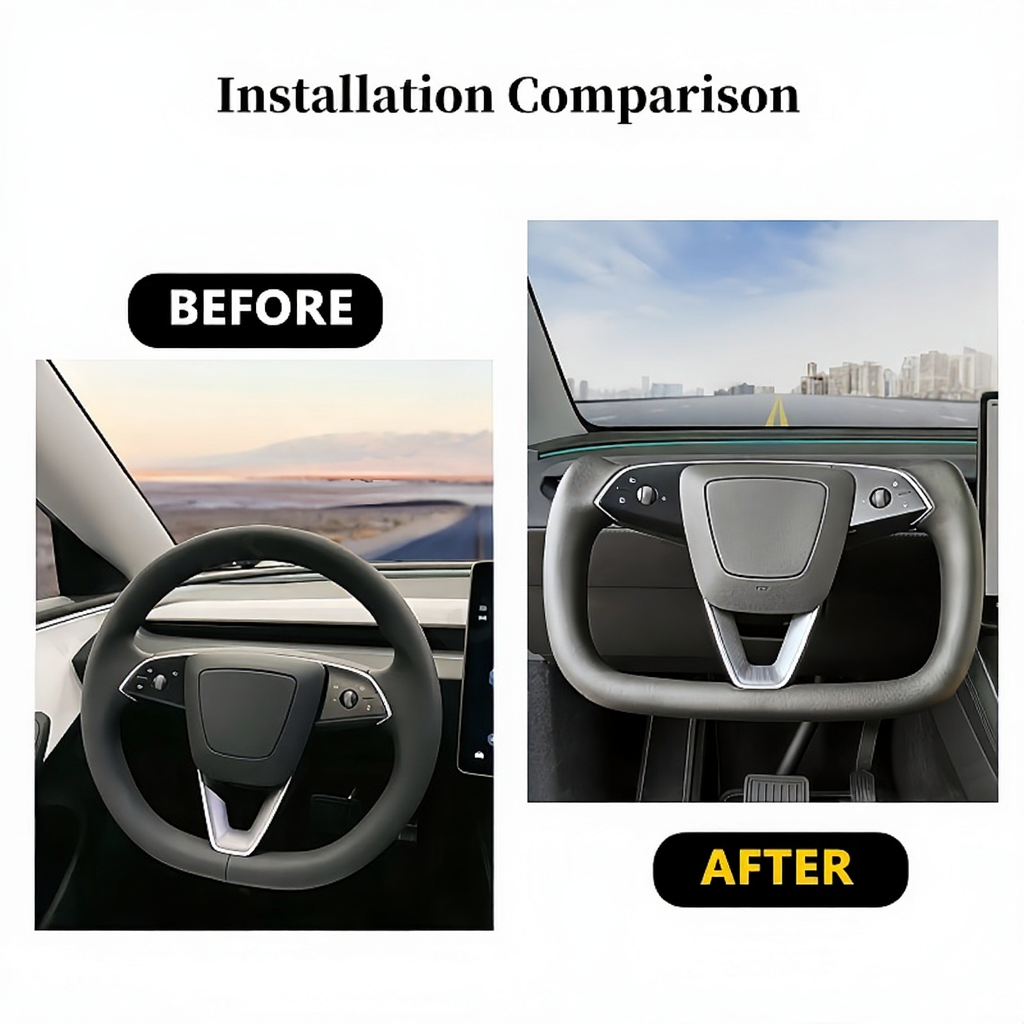 Model Y Juniper Yoke Steering Wheel with Heating Feature