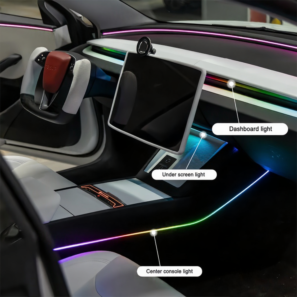 Multi-Zone Ambient Light Kit for Tesla Model Y Juniper 2025+
