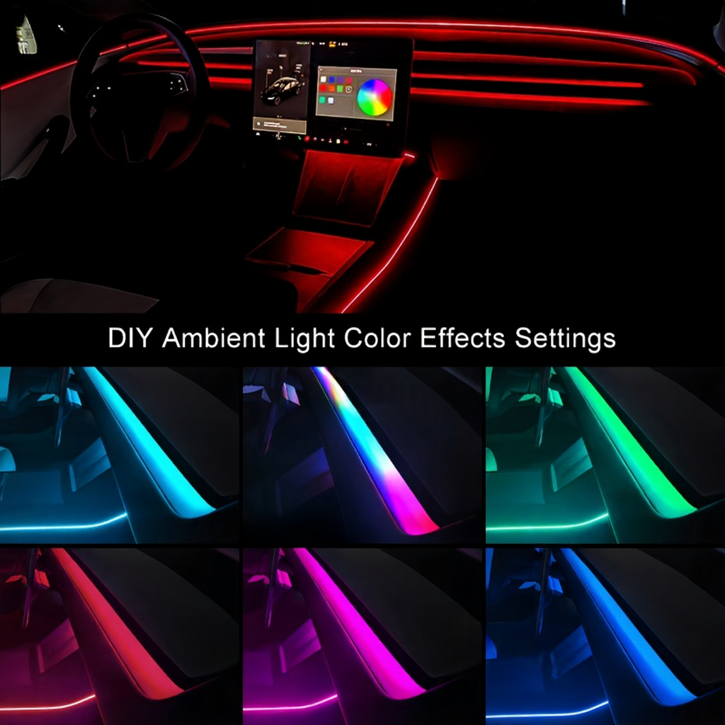 Multi-Zone Ambient Light Kit for Tesla Model Y Juniper 2025+