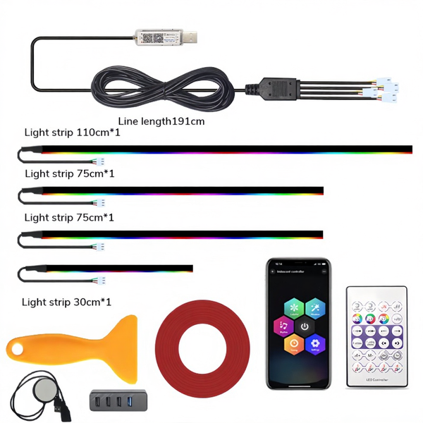Multi-Zone Ambient Light Kit for Tesla Model Y Juniper 2025+
