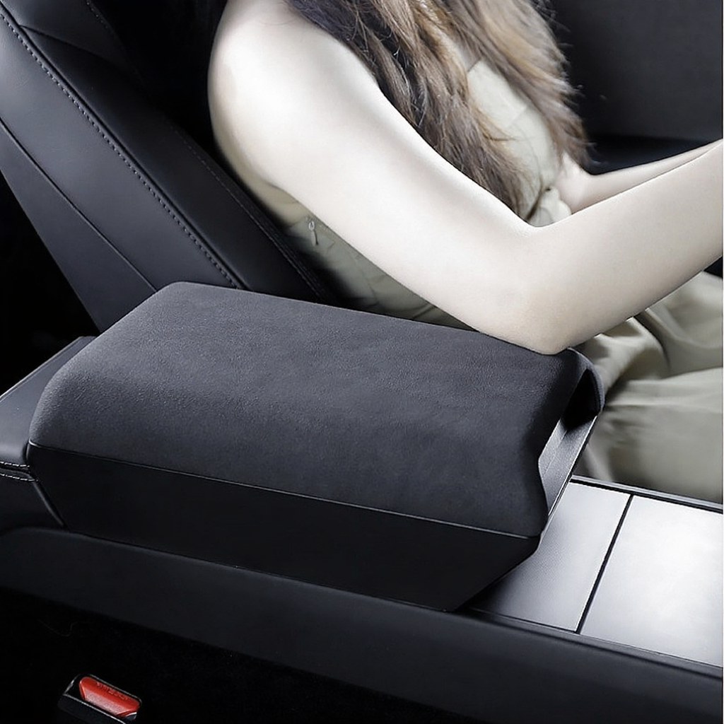 Multipurpose Hidden Storage Box with Armrest Cover for Tesla Model 3/Y