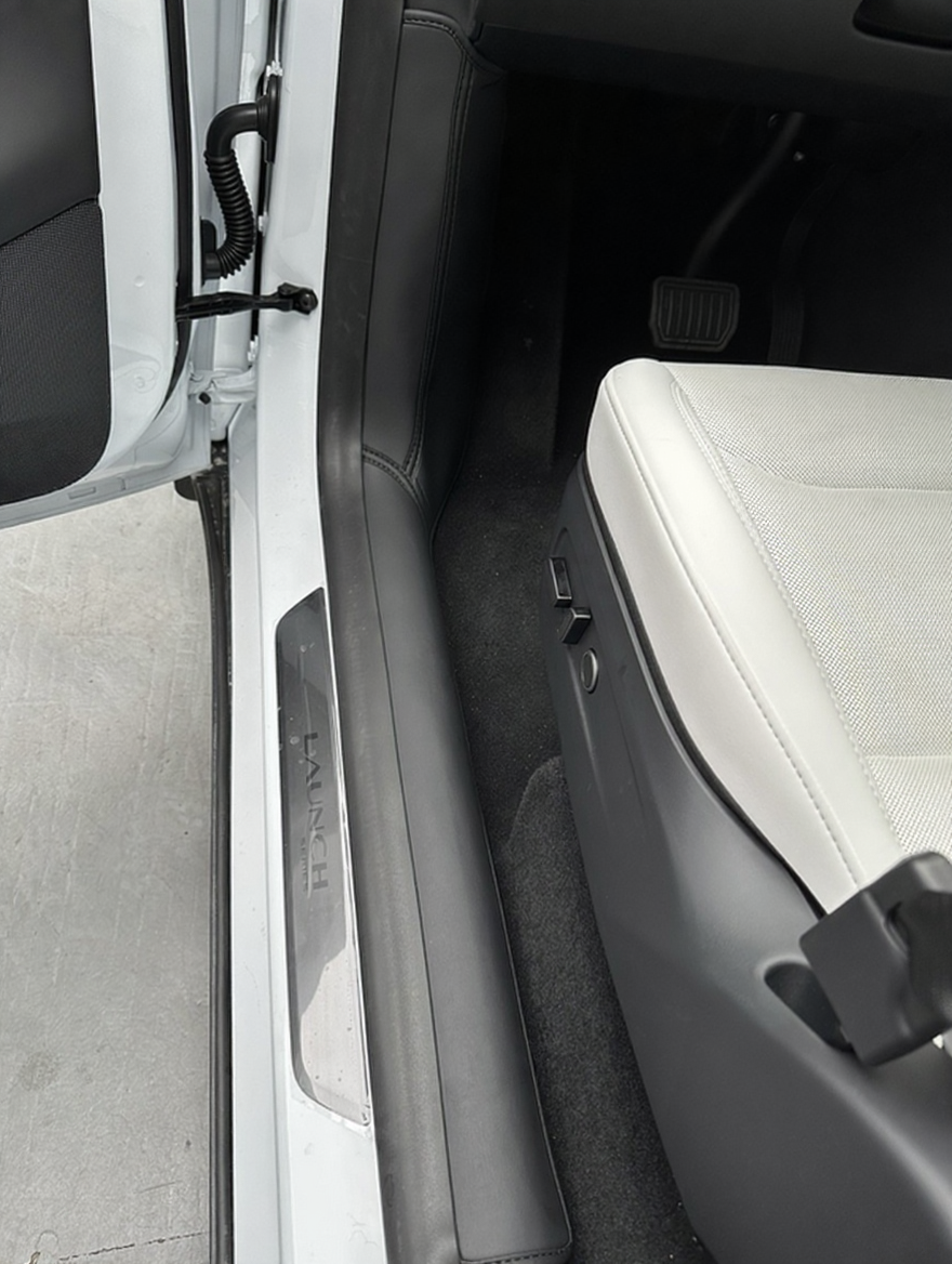 Napa Leather Front and Rear Door Sill Protector for Tesla Model Y Juniper 2025+