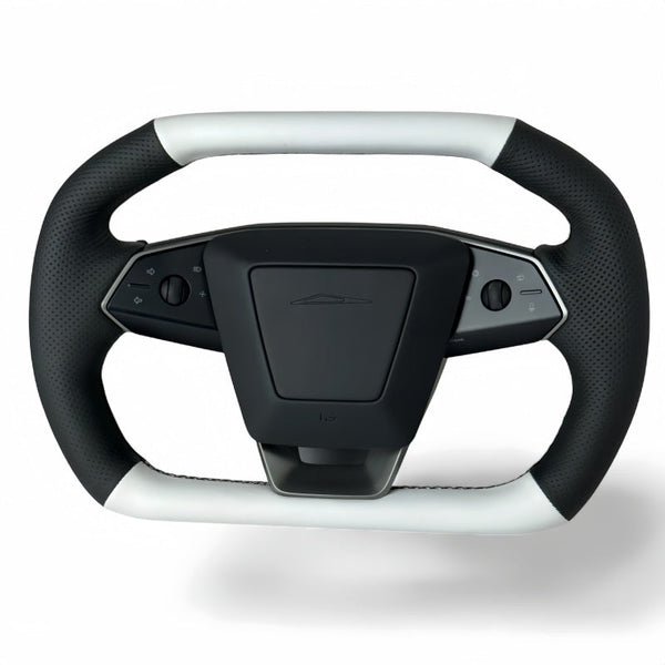 Napa Leather Squircle Steering Wheel for Tesla Cybertruck 2024+