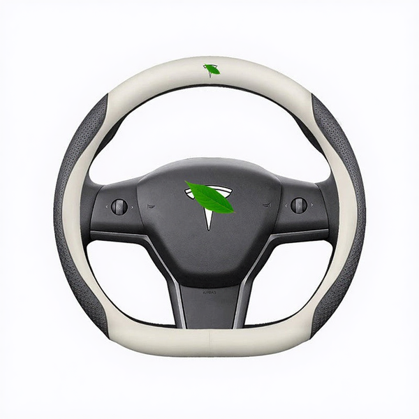 Nappa Leather Steering Wheel Cover for Tesla Model 3/Y