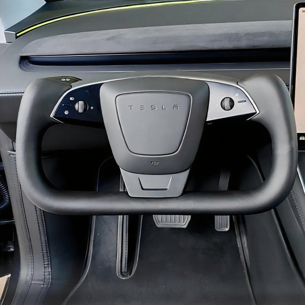 Nappa Leather Yoke Steering Wheel for Tesla Model Y Juniper/3 Highland