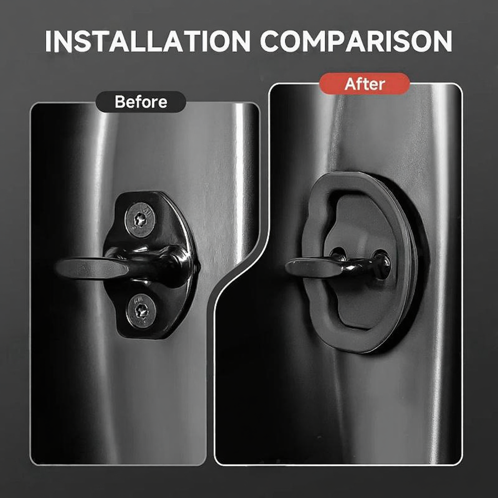 Noise Reducing Door Lock Covers for Tesla Model 3/Y/Cybertruck