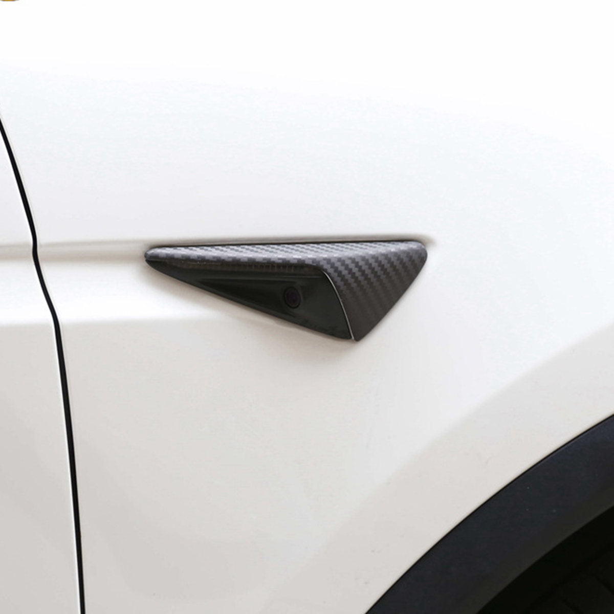 Real Carbon Fiber Side Camera Cover for Tesla Model 3/Y（2016-2024）