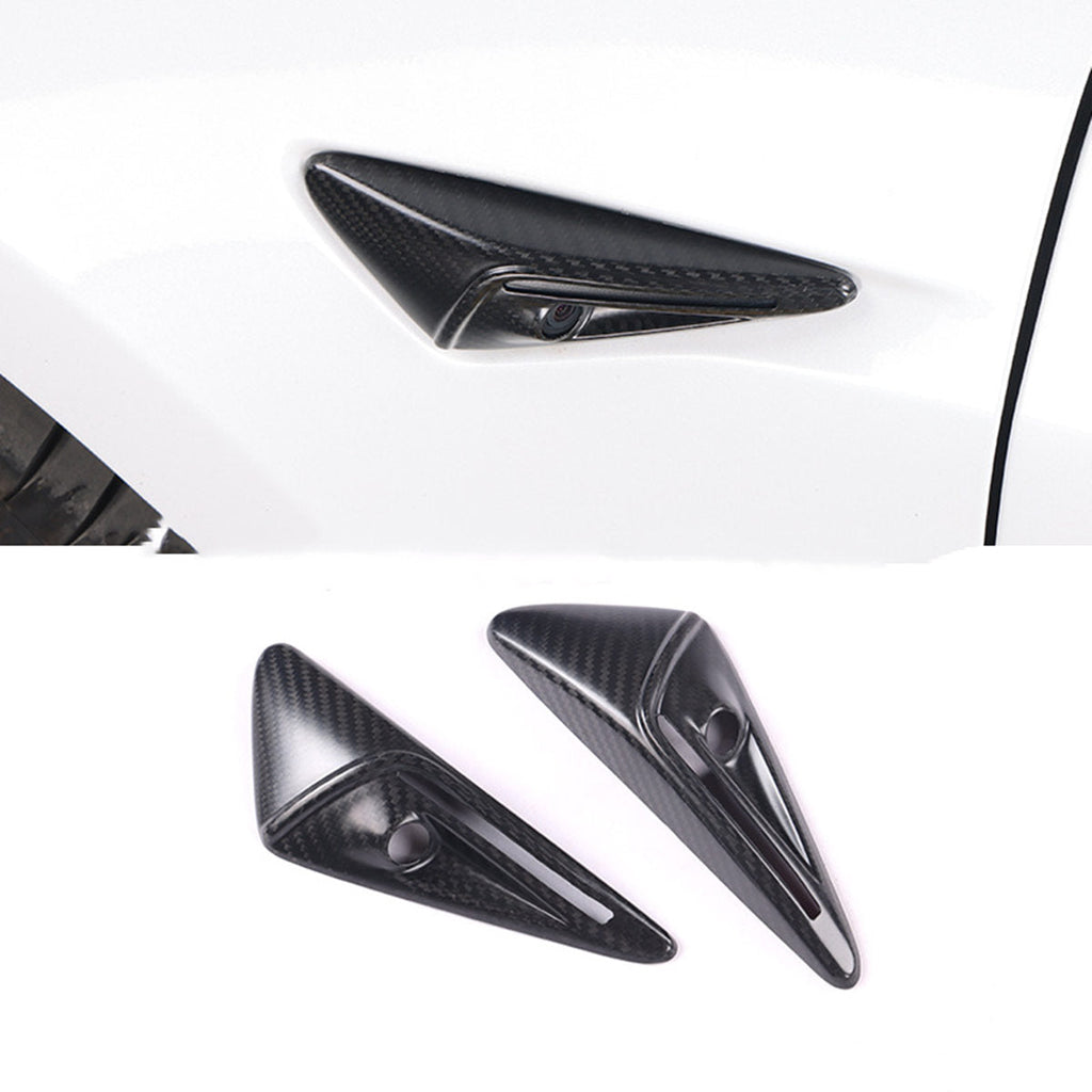 Real Carbon Fiber Side Camera Cover for Tesla Model 3 Highland/Y Juniper