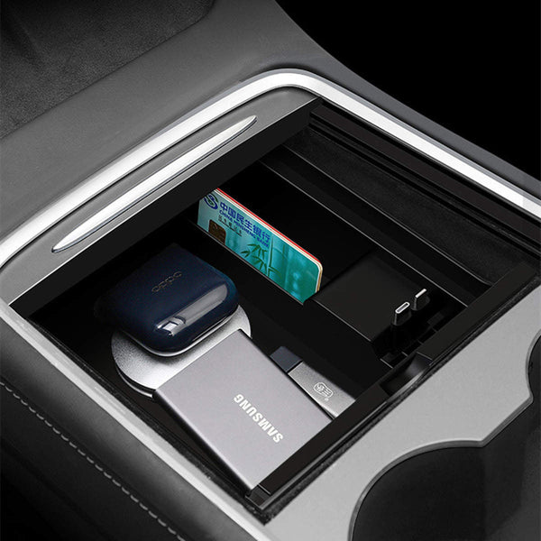 Tesla Model 3/Y With Charging Retractable Cable Storage Box