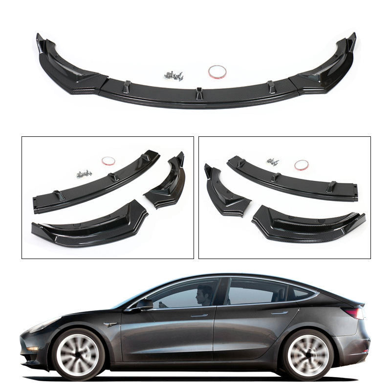 Tesla Model 3/Y Front Lip ABS Painted Spoiler (2021-2023)