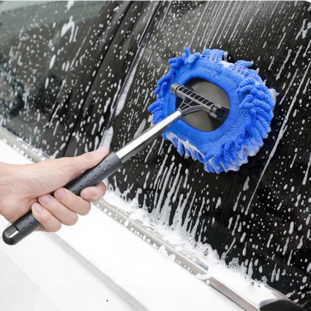 Tesla 3-in-1 Cleaning Kit - Car Windshield Squeegee Microfiber Dust Brush