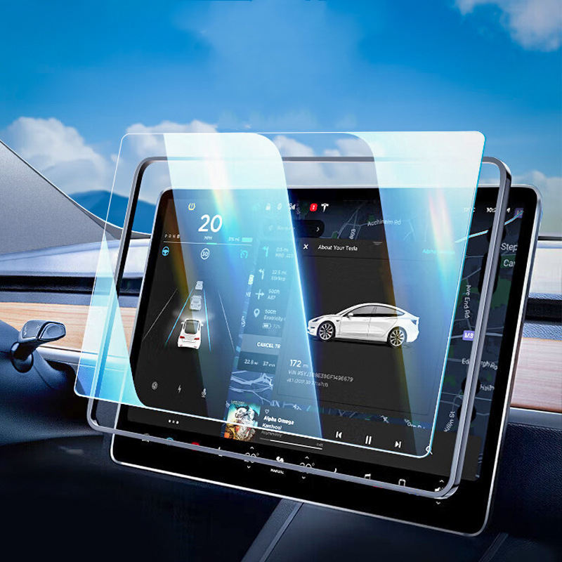 2pcs Blue Light Screen Protector for Tesla Model 3/Y Main image