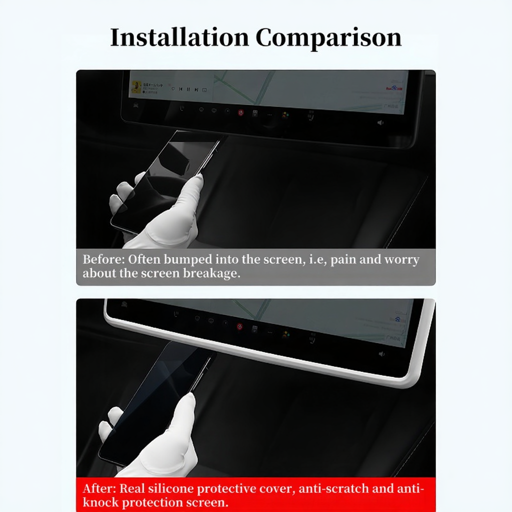 Plaid Silicone Screen Protector for Tesla Model 3/Y