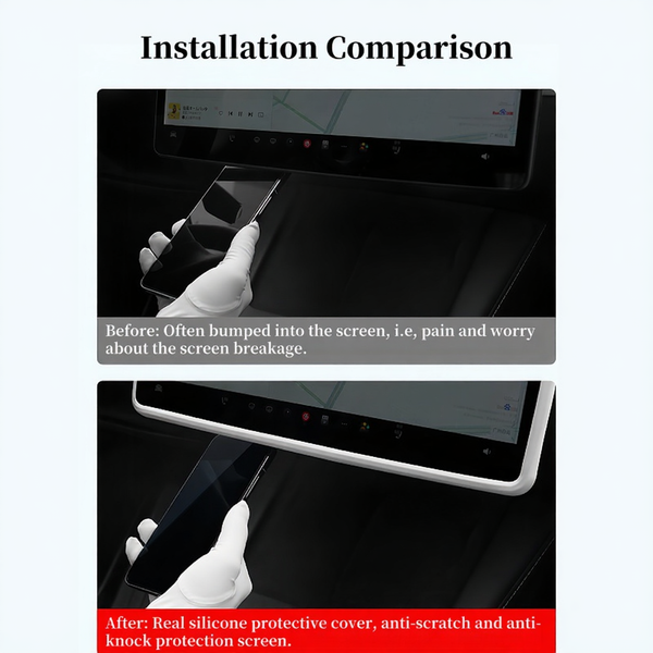 Plaid Silicone Screen Protector for Tesla Model 3/Y