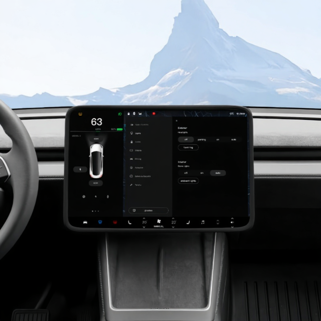 Plaid Silicone Screen Protector for Tesla Model 3/Y