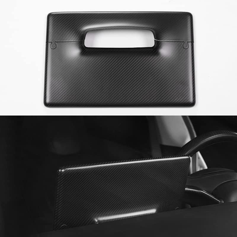 Real Carbon Fiber Center Control Screen Back Cover for Tesla Model 3/Y Main image