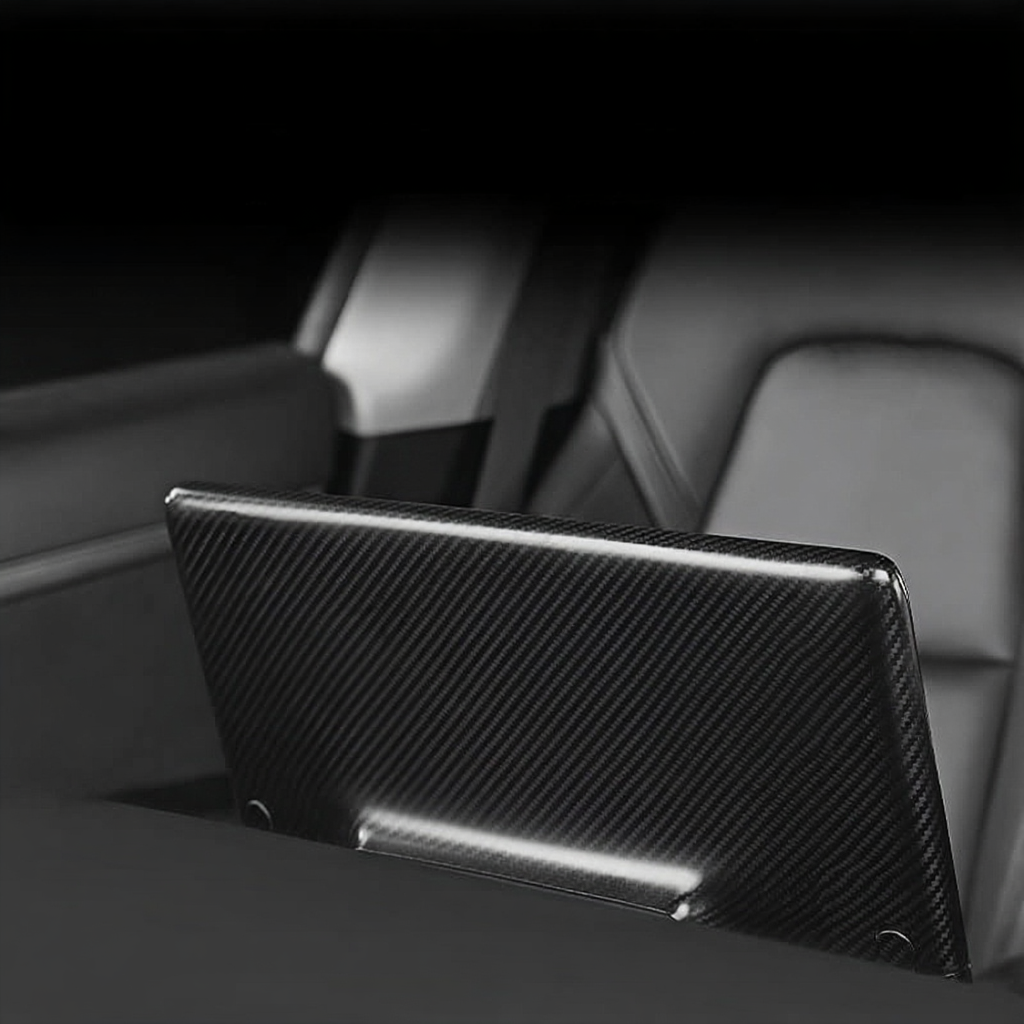 Real Carbon Fiber Center Control Screen Back Cover for Tesla Model 3/Y