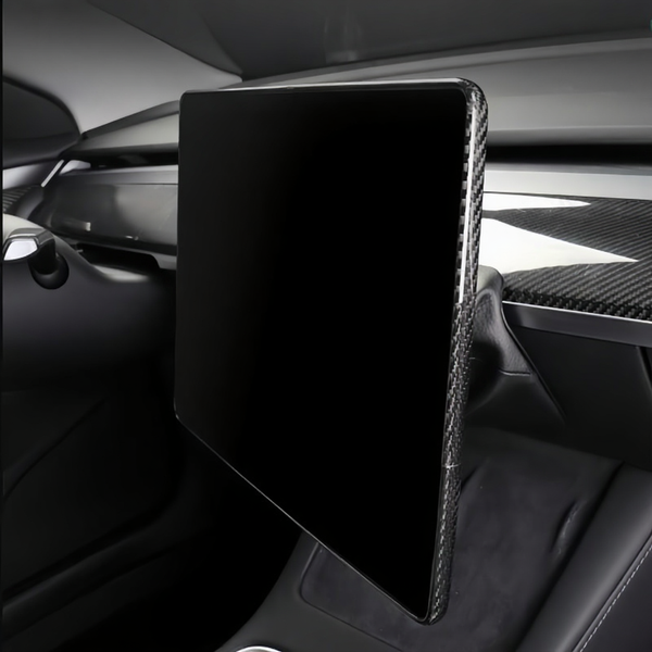 Real Carbon Fiber Center Control Screen Back Cover for Tesla Model 3/Y