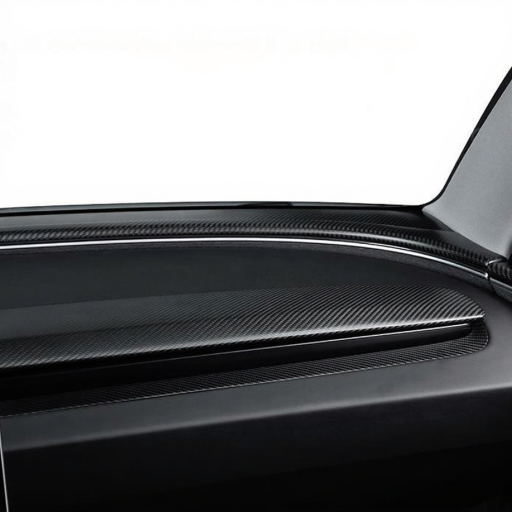 Real Carbon Fiber Dashboard Air Vent Overlay Kit For Tesla Model 3 Highland/Model Y Juniper