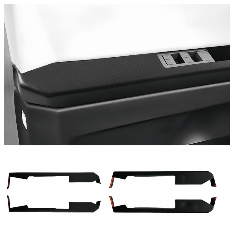 Real Carbon Fiber Door Armrest Covers for Tesla Cybertruck