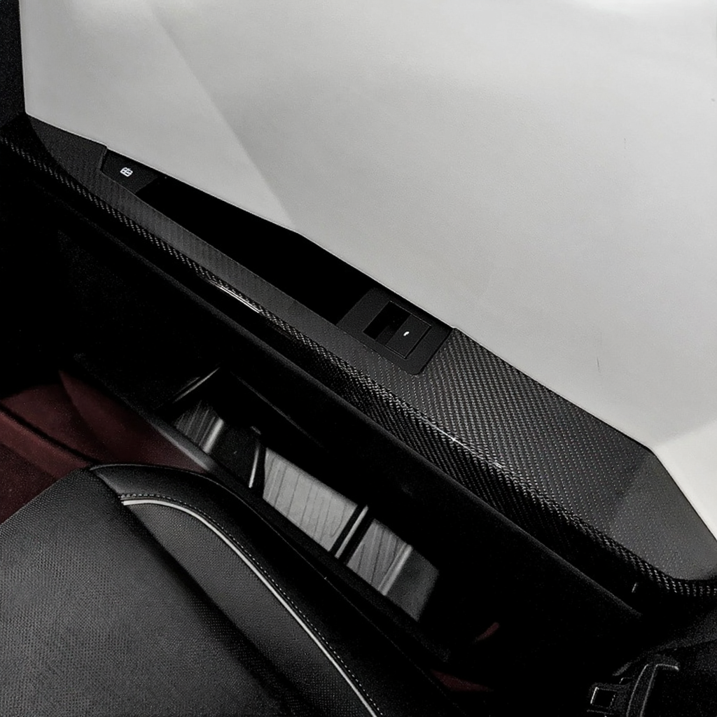 Real Carbon Fiber Door Armrest Covers for Tesla Cybertruck