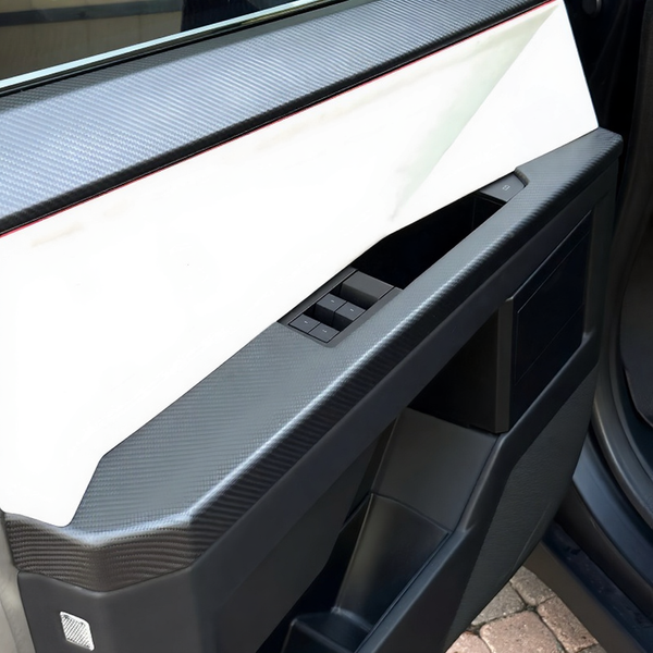 Real Carbon Fiber Door Armrest Covers for Tesla Cybertruck