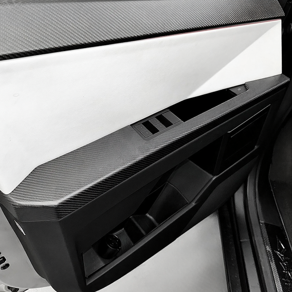 Real Carbon Fiber Door Armrest Covers for Tesla Cybertruck