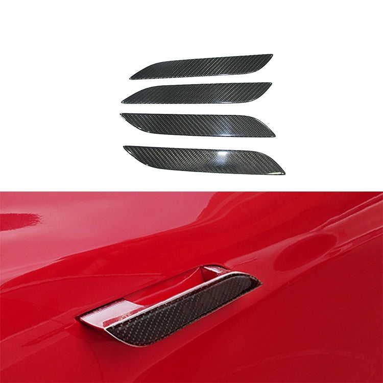 Real Carbon Fiber Door Handle Trim for Tesla Model S Secondary image