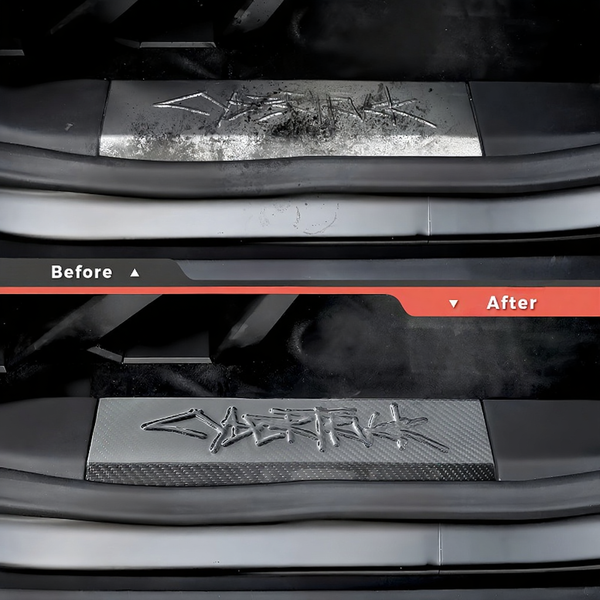 Real Carbon Fiber Door Sill Protection for Tesla Cybertruck