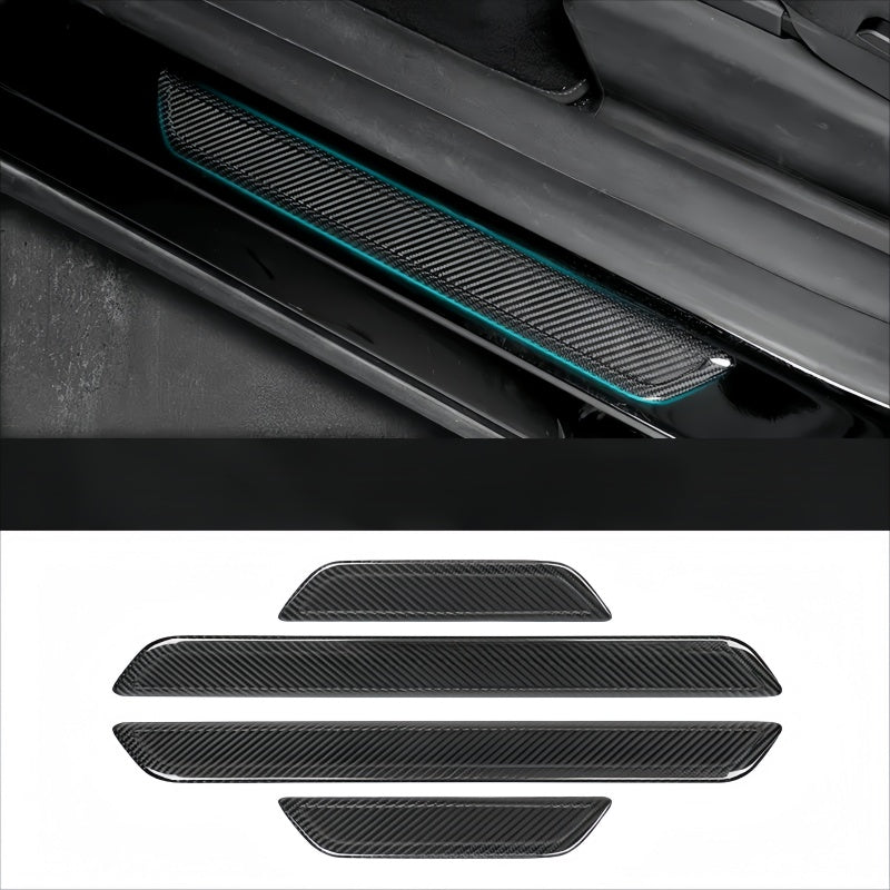 Real Carbon Fiber Door Sill Protector for Tesla Model Y Main image