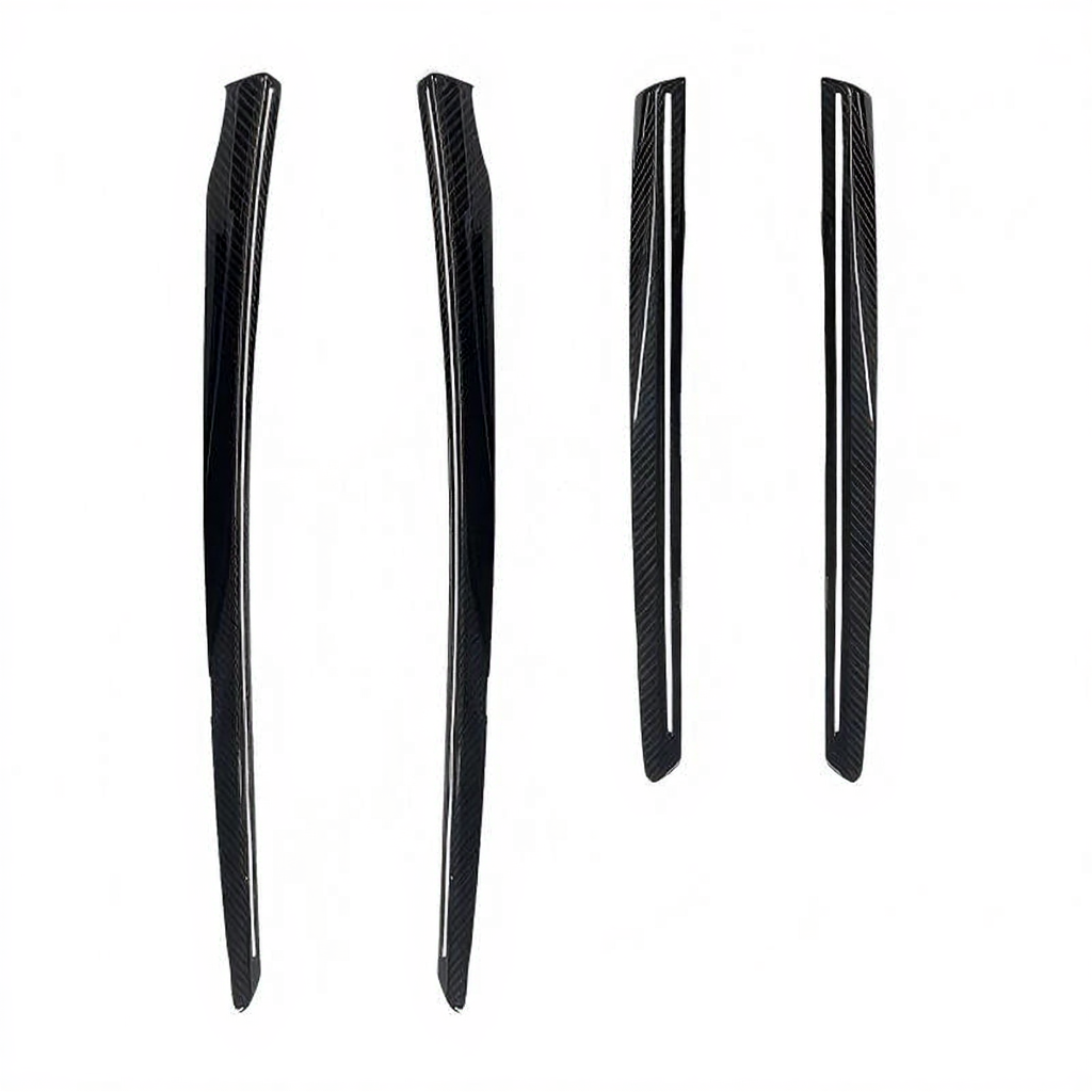 Real Carbon Fiber Front & Rear Door Trim Covers for Tesla Model Y Juniper