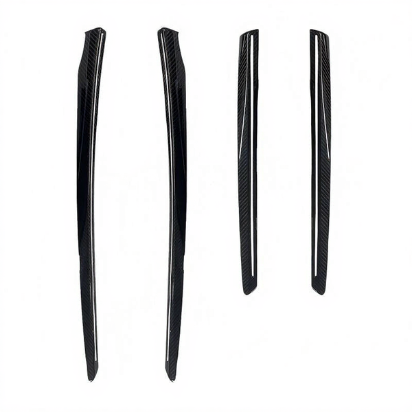 Real Carbon Fiber Front & Rear Door Trim Covers for Tesla Model Y Juniper