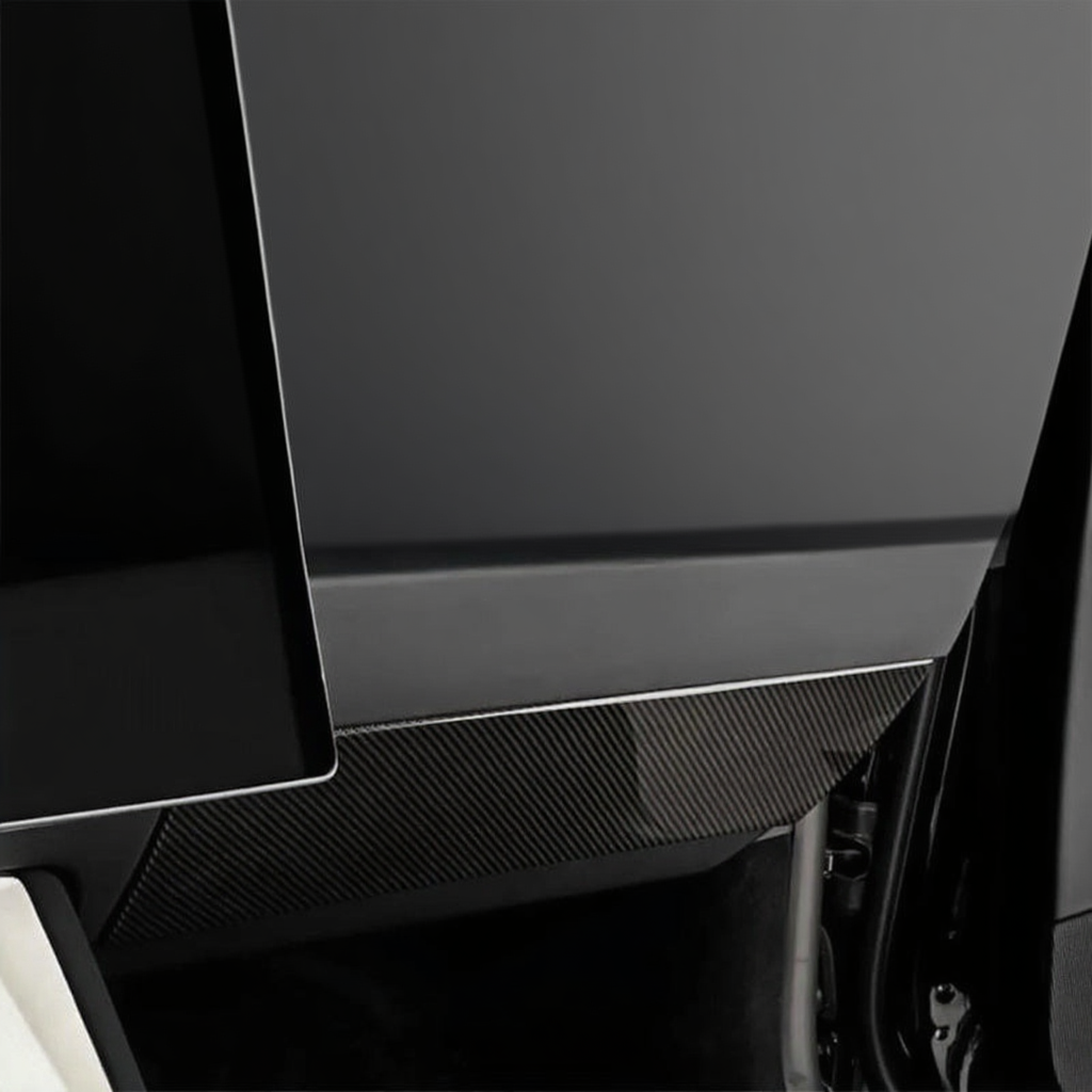 2025+ Real Carbon Fiber Glove Box Cover for Tesla Model Y Juniper