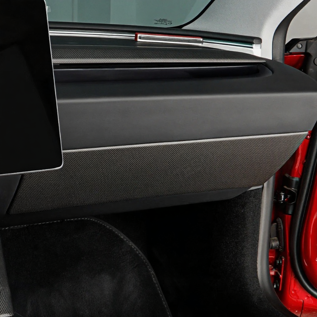 2025+ Real Carbon Fiber Glove Box Cover for Tesla Model Y Juniper Secondary image