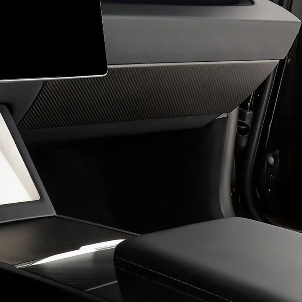 2025+ Real Carbon Fiber Glove Box Cover for Tesla Model Y Juniper