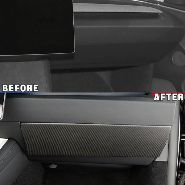 2025+ Real Carbon Fiber Glove Box Cover for Tesla Model Y Juniper