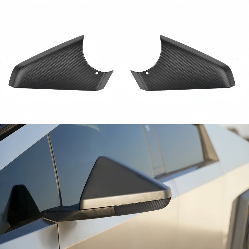 Real Carbon Fiber Lower Mirror Cover Caps for Tesla Cybertruck Main image