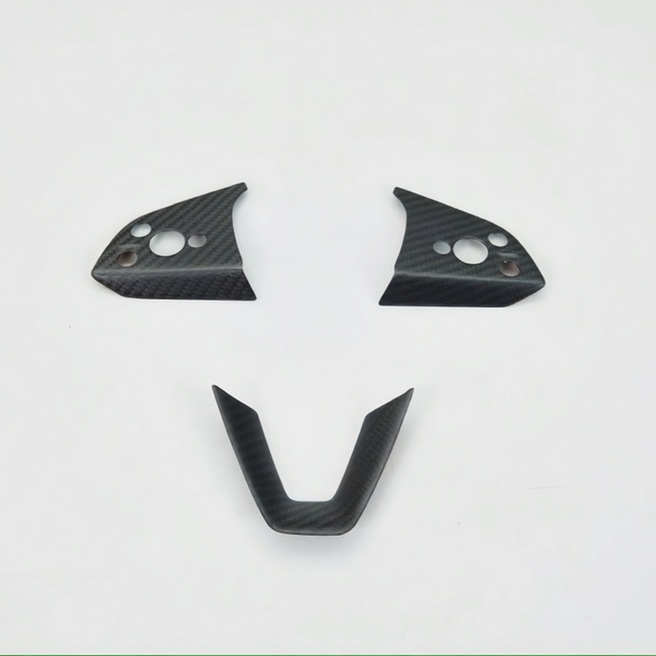 Real Carbon Fiber Steering Wheel Patch for Tesla Model Y Juniper 2025+